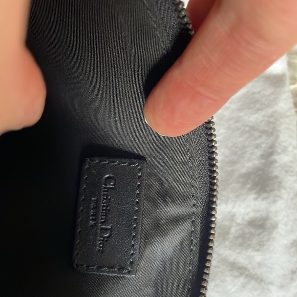 CHRISTIAN DIOR Monogram Mini Saddle Pochette Black - Picture 10 of 11